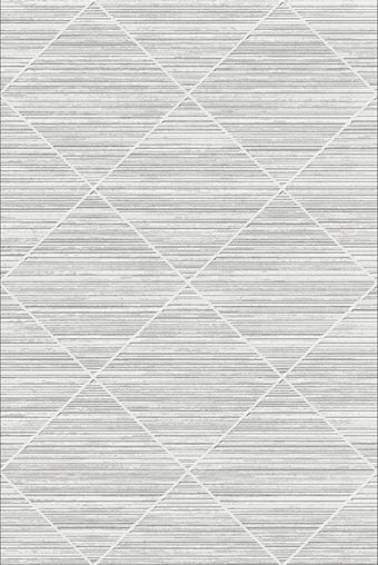 Kreasyon Halı Hesna A0006 Gri 9 mm Akrilik Yalıtıma Yardımcı Yıkanabilir İnce Kaymaz Pamuk Taban Dikdörtgen Makine Dokuma Salon Halısı 120x180 cm