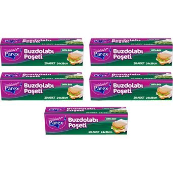 Parex Orta Buz Dolabı Poşeti 100 Adet