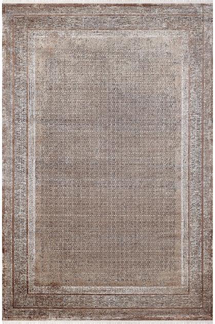 Royal Halı Nero NO04B Kahverengi 7 mm Akrilik Antibakteriyel Yıkanabilir Kalın Kaymaz Lateks Taban Dikdörtgen Makine Dokuma Salon Halısı 160x230 cm