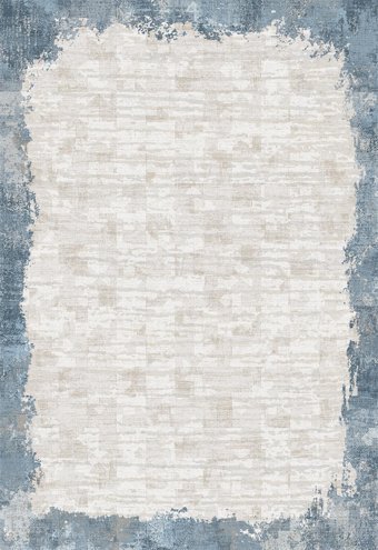Elexsus Ascension 3325 Bej - Mavi 8 mm Viskon Silinebilir Yıkanabilir Orta Kaymaz Dikdörtgen Makine Dokuma Oturma Odası-Salon Halısı 240x300 cm