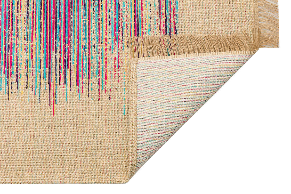 Eko Halı BRK02 Krem Polyester Yıkanabilir İnce Kaymaz Dikdörtgen Makine Dokuma Salon Halısı 80x200 cm