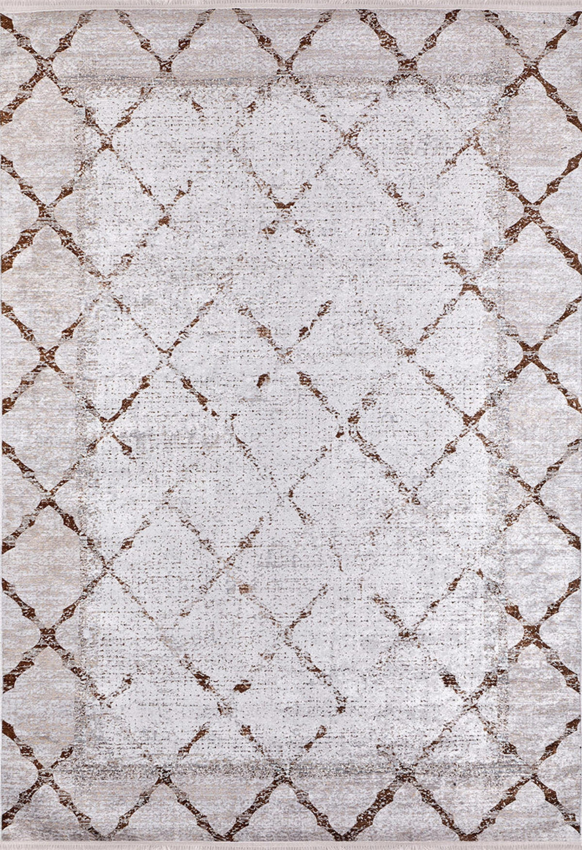 Halınet SergiyevPosad Bej 6 mm Pamuk Yıkanabilir İnce Kaymaz Jüt Taban Dikdörtgen Makine Dokuma Salon Halısı 140x190 cm
