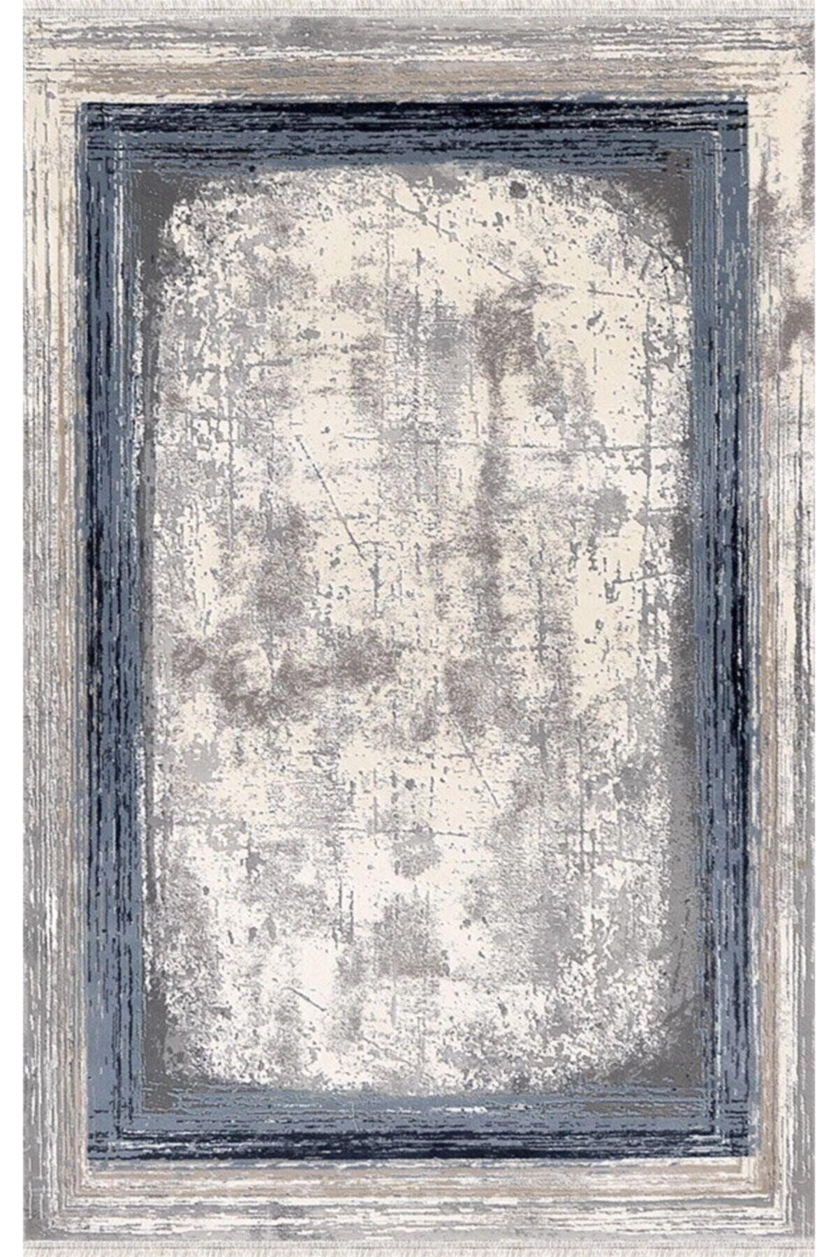Merinos  Therapy 34665 Siyah - Vizon 11 mm Akrilik Antibakteriyel Yıkanabilir İnce Kaymaz Dikdörtgen Makine Dokuma Salon Halısı 100x150 cm