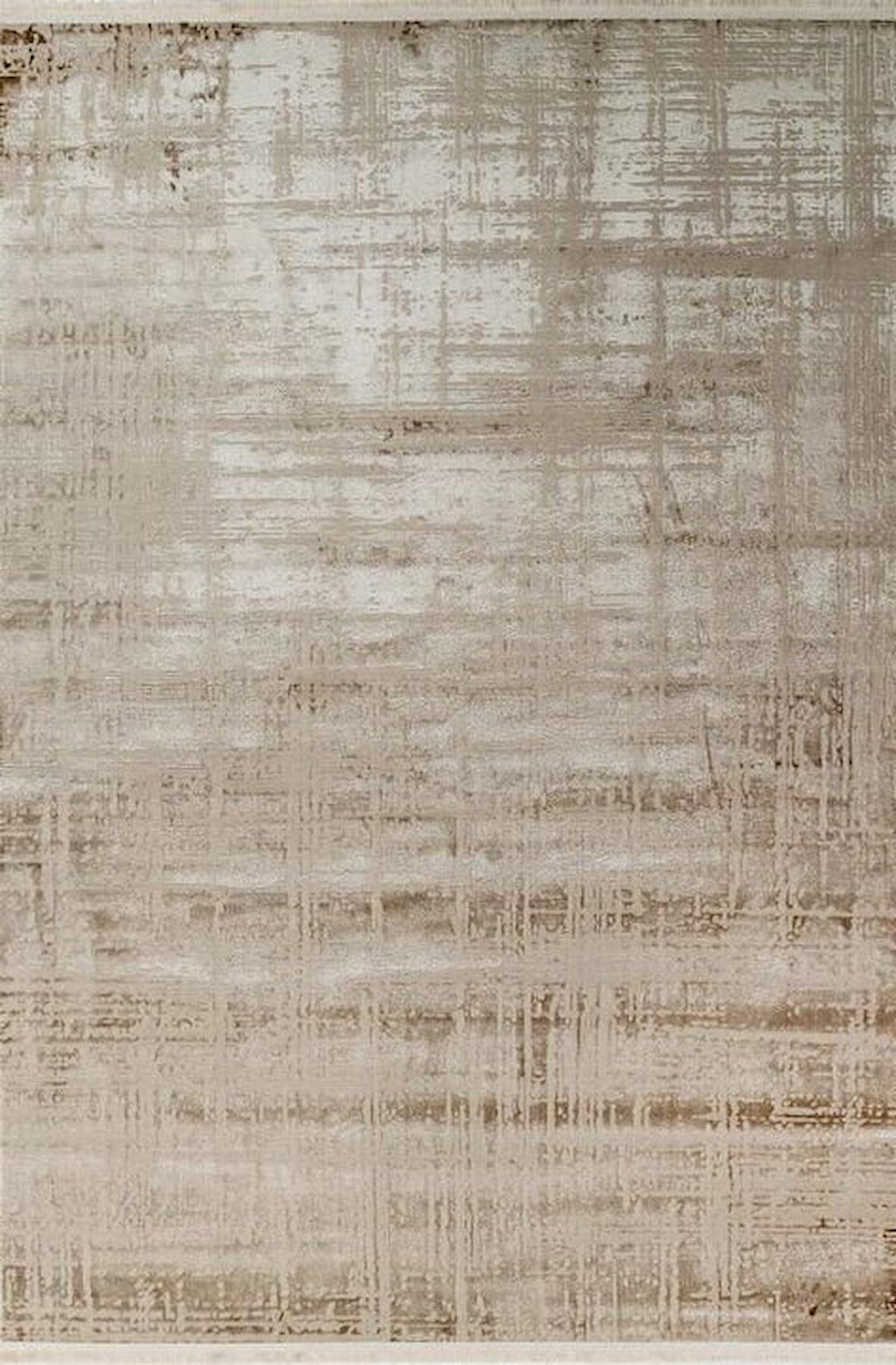 Gümüşsuyu Venita 11961 Vizon 5 mm Polyester Toz Tutmaz Yıkanabilir İnce Kaymaz Dikdörtgen Makine Dokuma Salon Halısı 160x230 cm