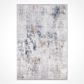 Crea Halı Valera 7815AK Krem 8 mm Akrilik Toz Tutmaz Yıkanabilir Orta Soyut Temalı Dikdörtgen Makine Dokuma Salon Halısı 140x200 cm