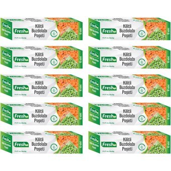 Fresh-Up Orta Kilitli Buz Dolabı Poşeti 100 Adet
