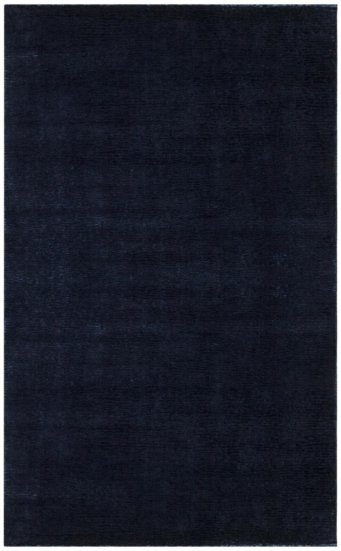 Eko Halı Majesty MJ01 Lacivert 6-12 mm Yün Silinebilir Yıkanabilir Orta Kaymaz Dikdörtgen El Dokuması Salon Halısı 120x200 cm