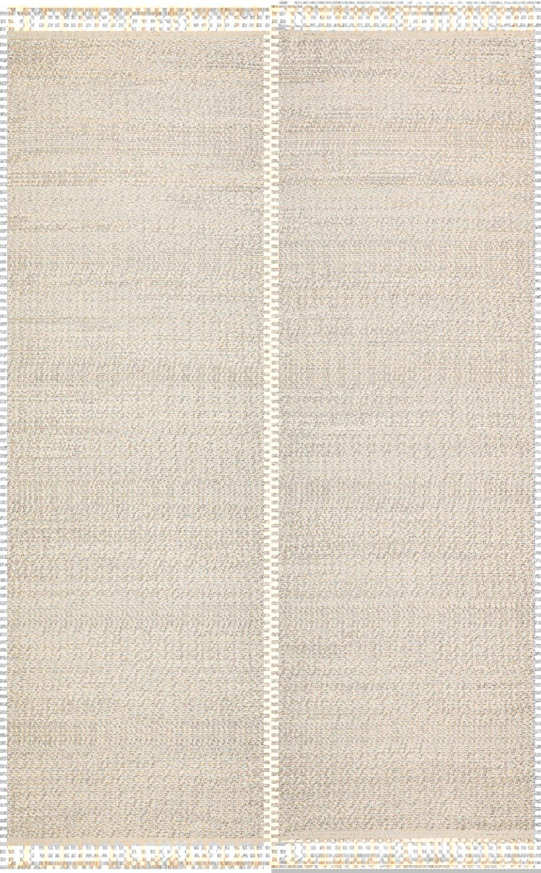 Eko Halı Soho SH01 Krem 6-12 mm Polyester Silinebilir Yıkanabilir Orta Kaymaz Dikdörtgen Makine Dokuma Oturma Odası-Salon Halısı 160x230 cm