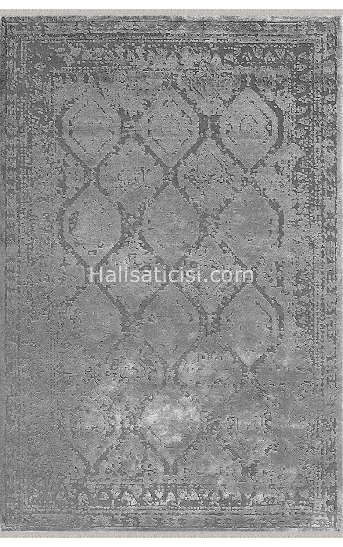 Padişah Viva 34668 Krem 8 mm Bambu-Viskon Toz Tutmaz Yıkanabilir İnce Dikdörtgen Makine Dokuma Salon Halısı 80x100 cm