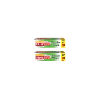 Piknik Orta Buz Dolabı Poşeti 2x30 Adet