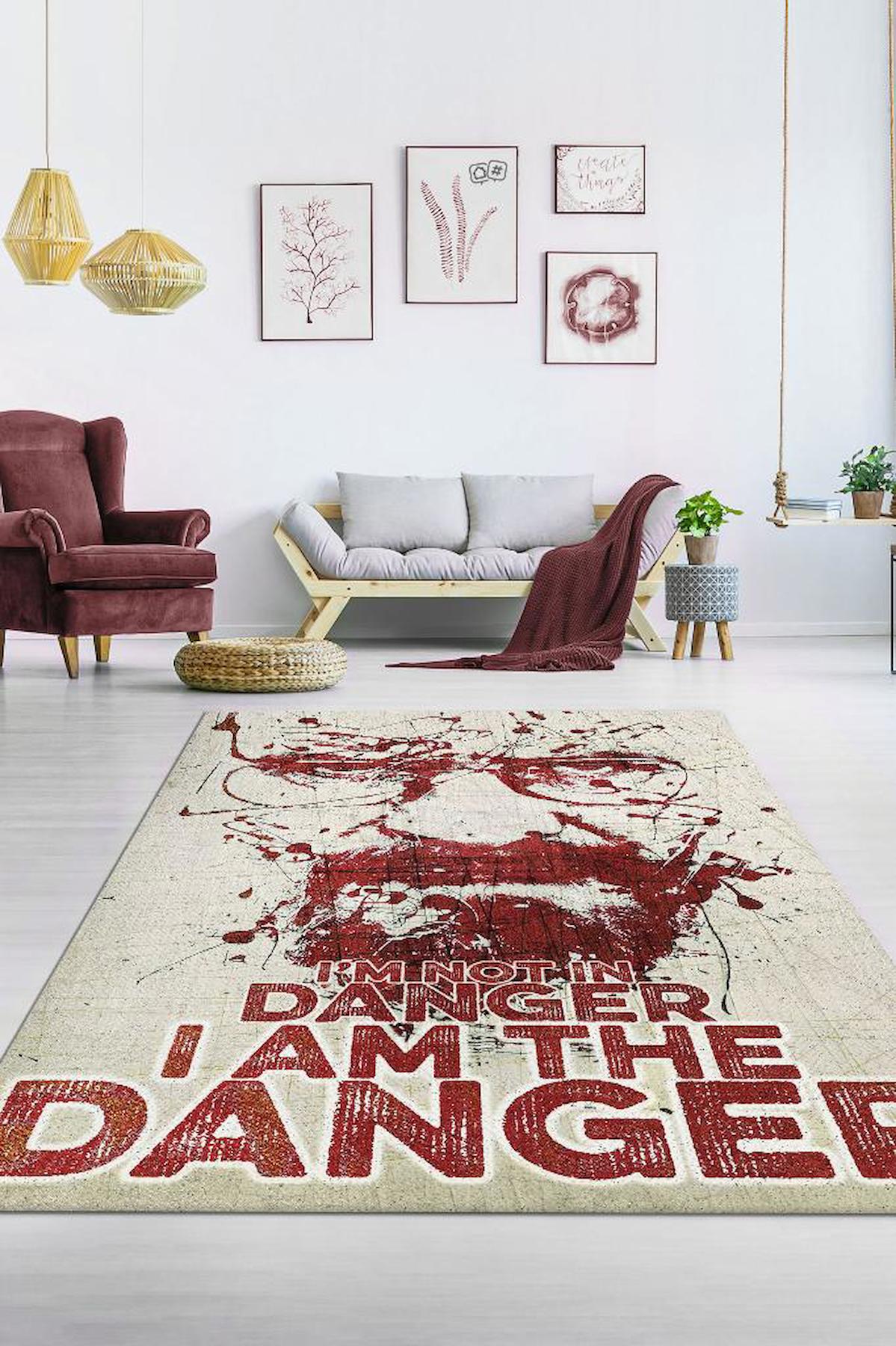 Homshtag Breaking Bad Ekru 4 mm Pamuk Antistatik Yıkanabilir İnce Kaymaz Dikdörtgen Makine Dokuma Genç Odası Halısı 80x300 cm