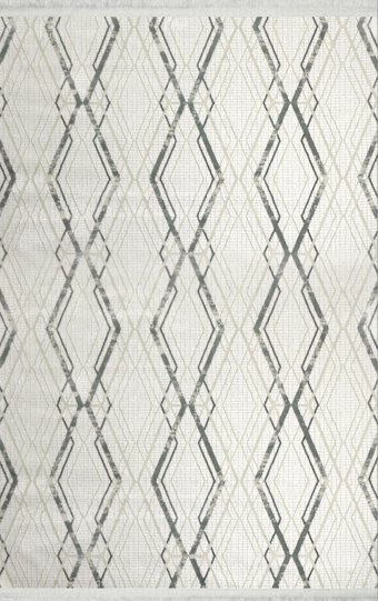 Toprak Halı İnci 8804 Çok Renkli 4 mm Polyester Yıkanabilir İnce Soyut Temalı Dikdörtgen Makine Dokuma Antre-Oturma Odası-Salon-Yatak Odası Halısı 200x290 cm