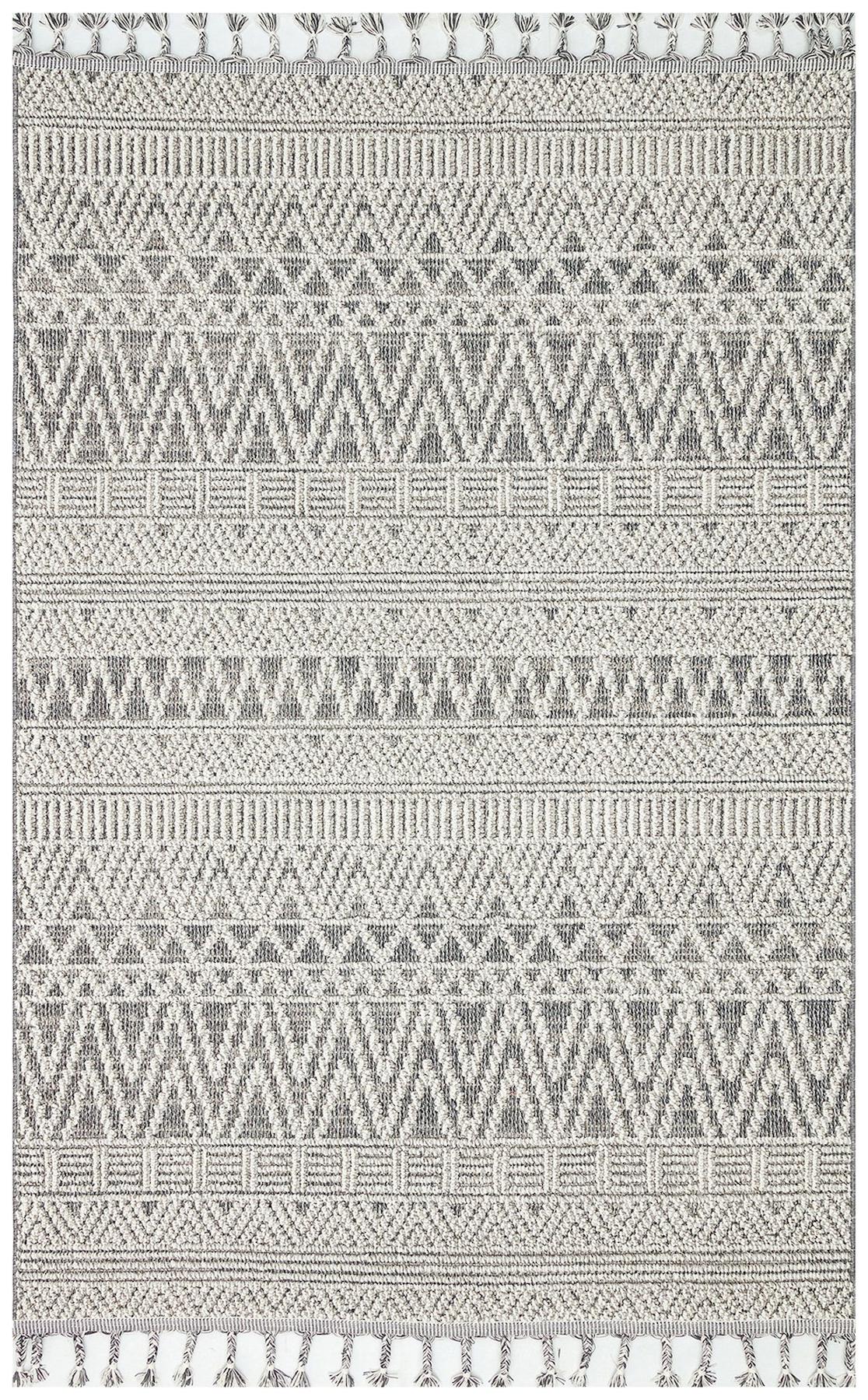 Eko Halı Soho SH14 Krem 6-12 mm Polyester Silinebilir Yıkanabilir Orta Kaymaz Dikdörtgen Makine Dokuma Oturma Odası-Salon Halısı 100x200 cm