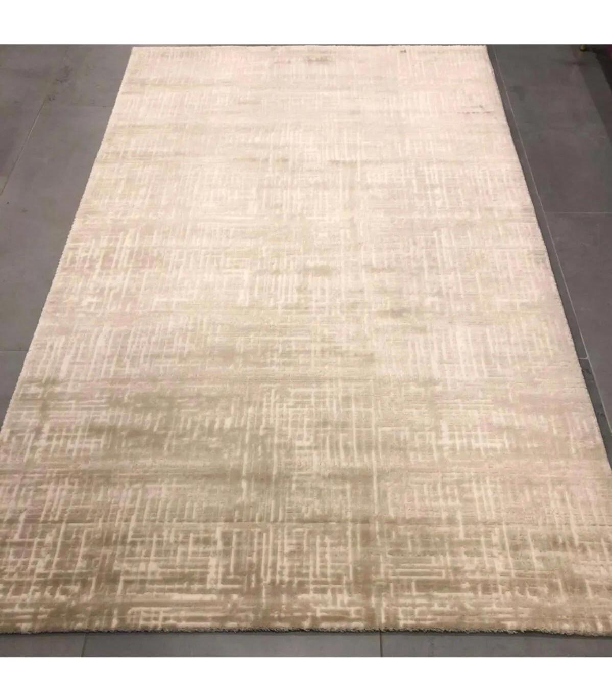 Artemis Halı Amour 5758C Krem Akrilik Yıkanabilir İnce Kaymaz Jüt Taban Dikdörtgen Makine Dokuma Salon Halısı 250x250 cm