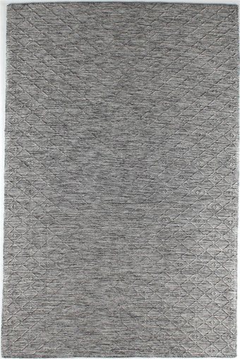 Kreasyon Halı Shadows A0034 Gri 4 mm Pamuk Yıkanabilir İnce Kaymaz Taban Dikdörtgen Makine Dokuma Halı 100x150 cm