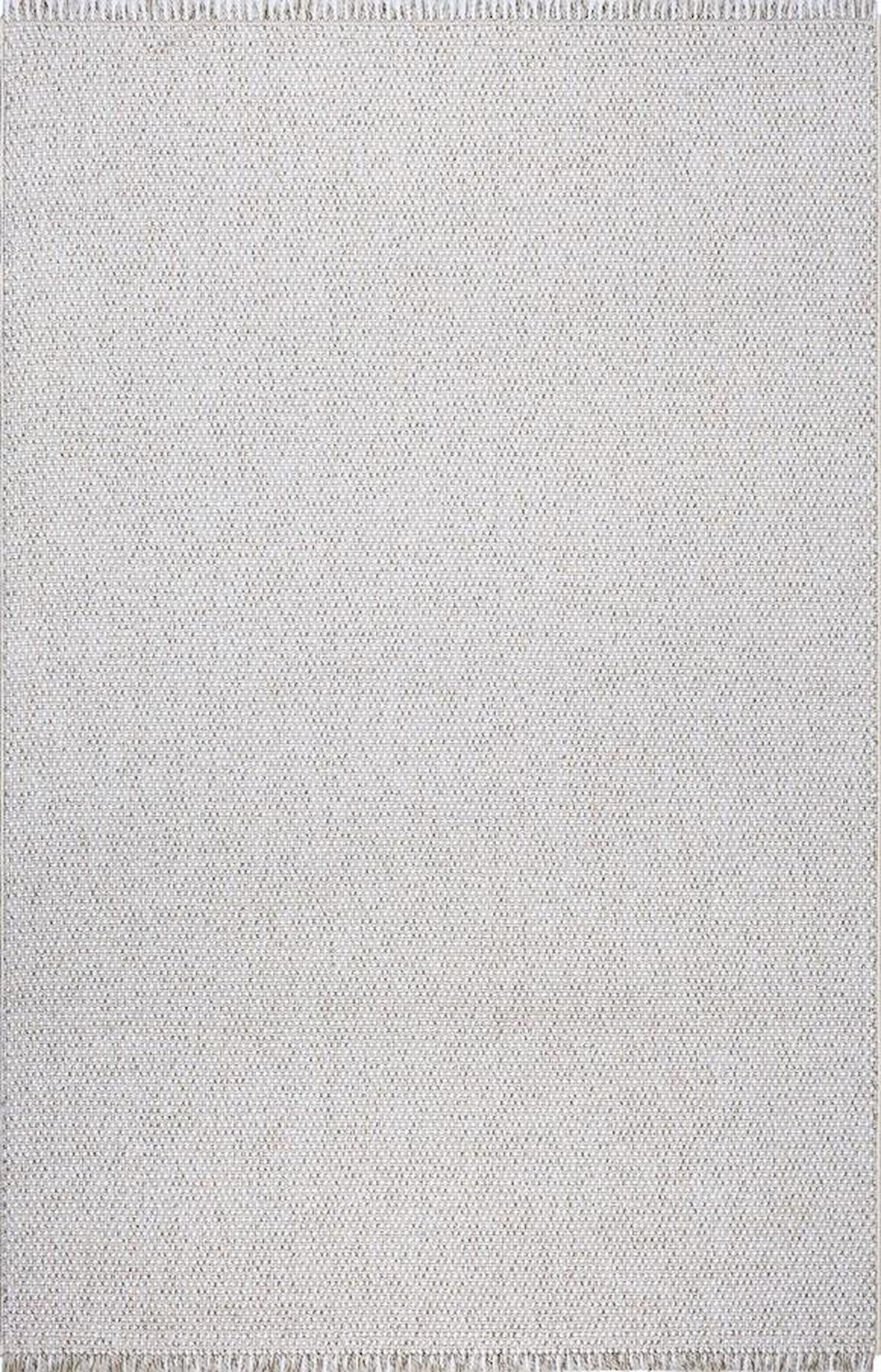 Sanat Halı Lora Plus 3742 Krem 7 mm Polyester Antibakteriyel Yıkanabilir Kalın Kaymaz Lateks Taban Dikdörtgen Makine Dokuma Salon Halısı 180x250 cm
