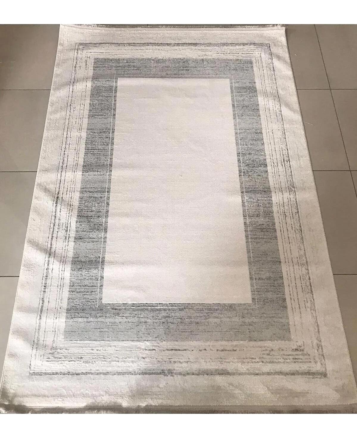 Merinos  Lion 62744 Krem 8.5 mm Mikropolyester Toz Tutmaz Yıkanabilir Kalın Kaymaz Dikdörtgen Makine Dokuma Salon Halısı 100x150 cm