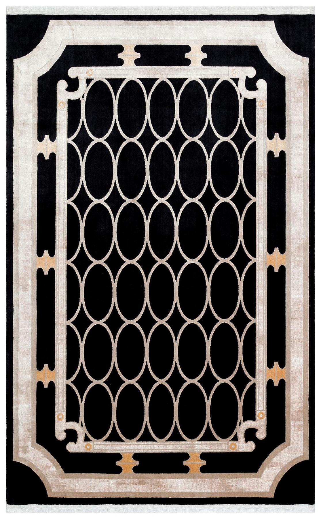 Eko Halı Baroque BR06 Çok Renkli 10 mm Silinebilir Yıkanabilir Orta Kaymaz Dikdörtgen Makine Dokuma Salon Halısı 120x200 cm
