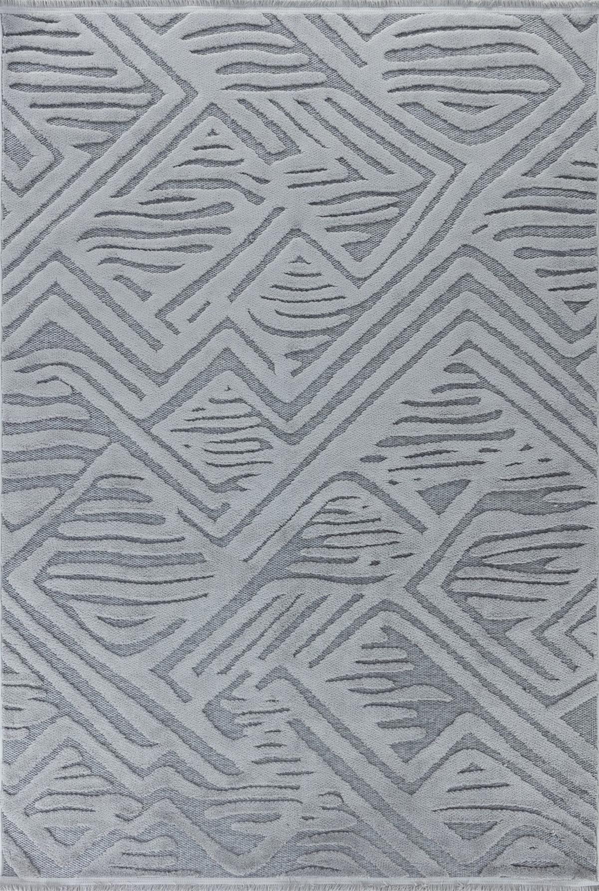 Apex Orion 4223 Çok Renkli Pamuk Yıkanabilir İnce Kaymaz Jüt Taban Dikdörtgen Makine Dokuma Salon Halısı 80x120 cm