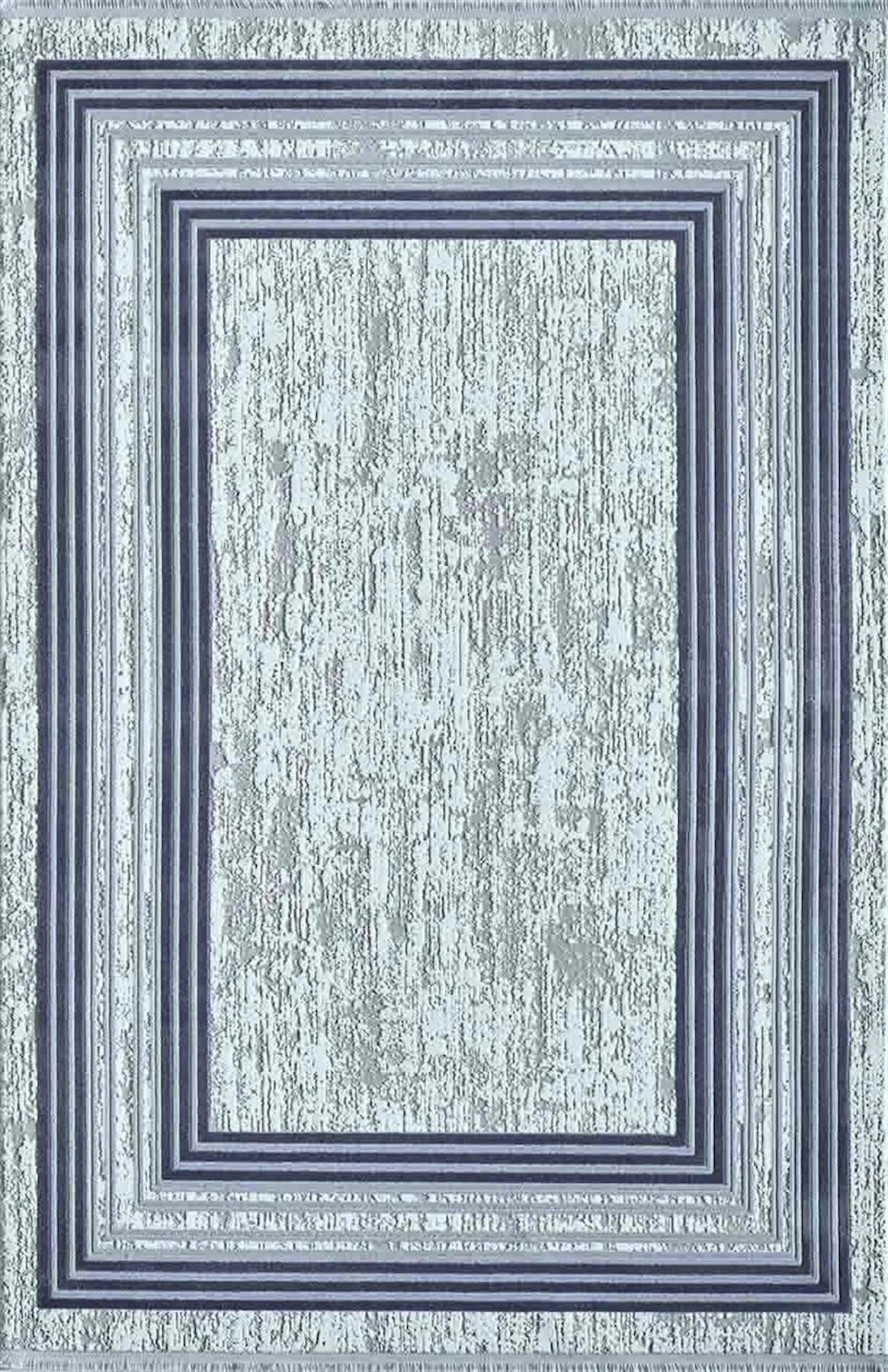 Artemis Halı Murano 9164B Gri 11 mm Akrilik Yıkanabilir İnce Kaymaz Jüt Taban Dikdörtgen Makine Dokuma Salon Halısı 80x300 cm