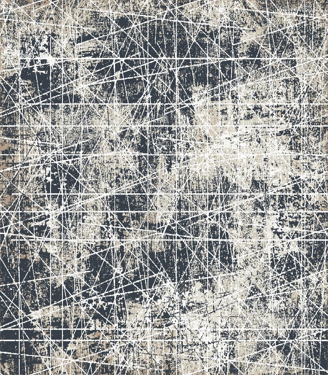 Royal Halı Picasso PO13C Çok Renkli Akrilik Antibakteriyel Yıkanabilir Kalın Kaymaz Lateks Taban Dikdörtgen Makine Dokuma Salon Halısı 100x200 cm