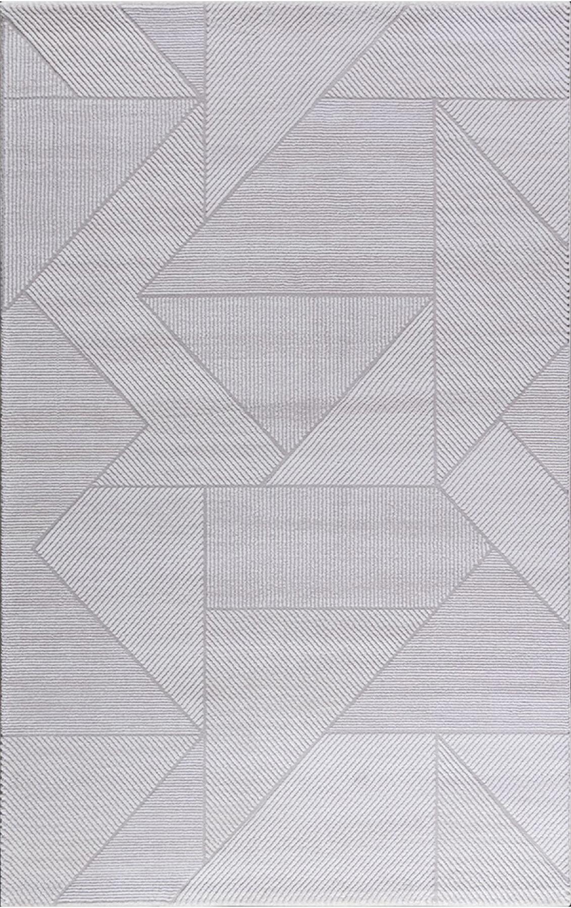 Padişah Şato 64954 Krem 6 mm Akrilik Yıkanabilir İnce Dikdörtgen Makine Dokuma Salon Halısı 180x300 cm