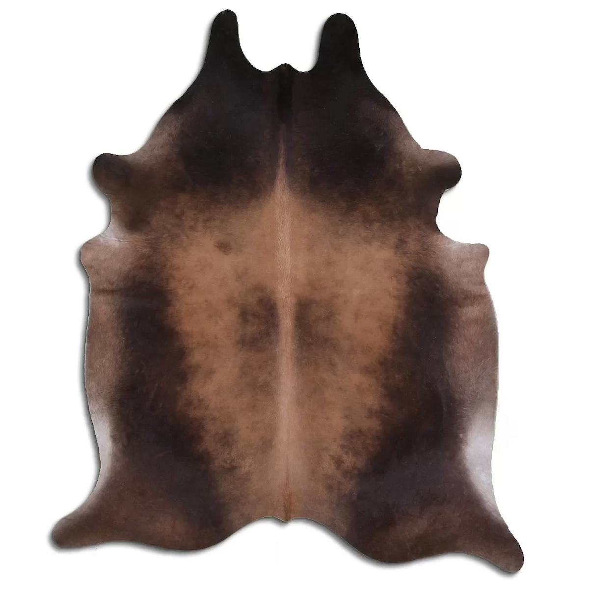 Fiesta Leather Art 64623 Krem 51 mm Deri Toz Tutmaz Yıkanabilir İnce Kaymaz Deri Taban Oval Makine Dokuma Salon Halısı 140x200 cm