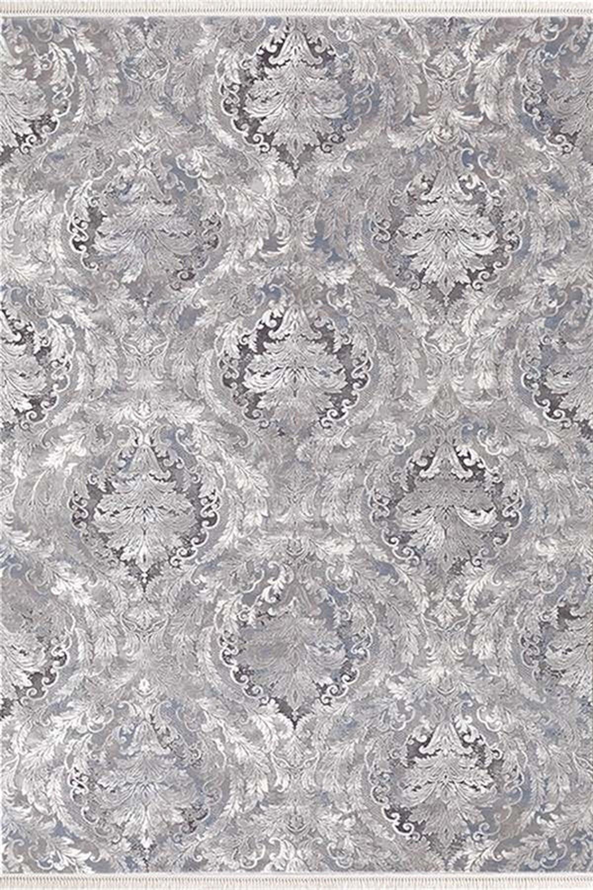 Efsane Halı Esmira 31891 Gri 11 mm Akrilik Silinebilir Yıkanabilir Kalın Kaymaz Dikdörtgen Makine Dokuma Oturma Odası Halısı 200x300 cm