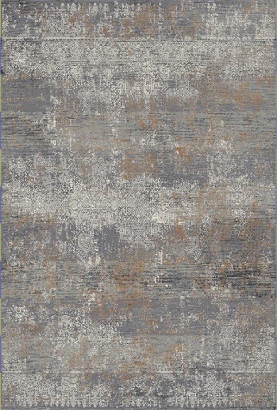 Kreasyon Halı Gallery 1268 Gri 7 mm Akrilik Yumuşak Yıkanabilir İnce Kaymaz Dikdörtgen Makine Dokuma Salon Halısı 200x300 cm