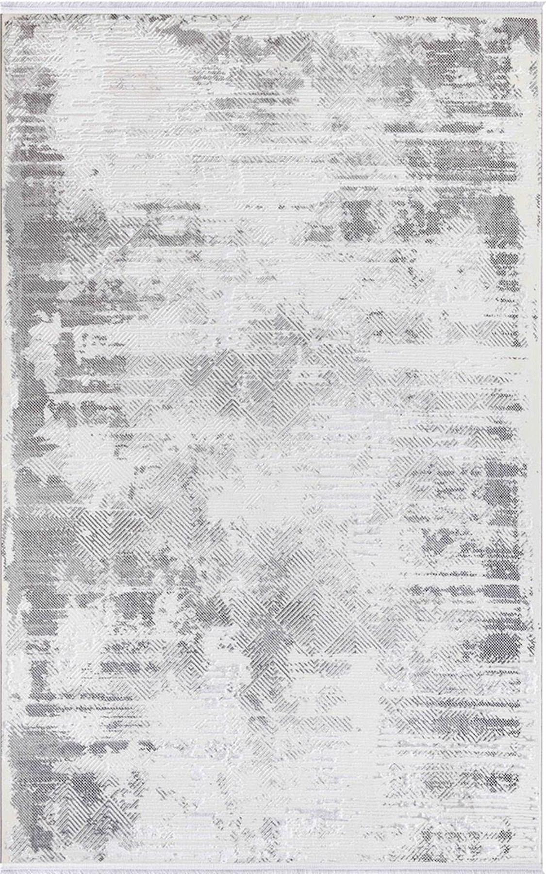 İpek Mekik Halı Sihir 17358 Gri 6 mm Polyester Toz Tutmaz Yıkanabilir İnce Kaymaz Pamuk Taban Dikdörtgen Makine Dokuma Antre-Çocuk Odası-Salon-Yatak Odası Halısı 80x140 cm