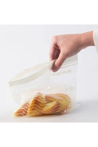 Ikea Istad Küçük Buz Dolabı Poşeti 50 Adet Gri Beyaz