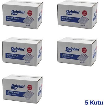 Dolphin Küçük Kilitli 9x11 Buz Dolabı Poşeti 5x1000 Adet