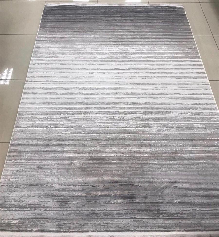 Padişah Rönesans Gri 7 mm Akrilik Yıkanabilir İnce Kaymaz Dikdörtgen Makine Dokuma Salon Halısı 80x300 cm