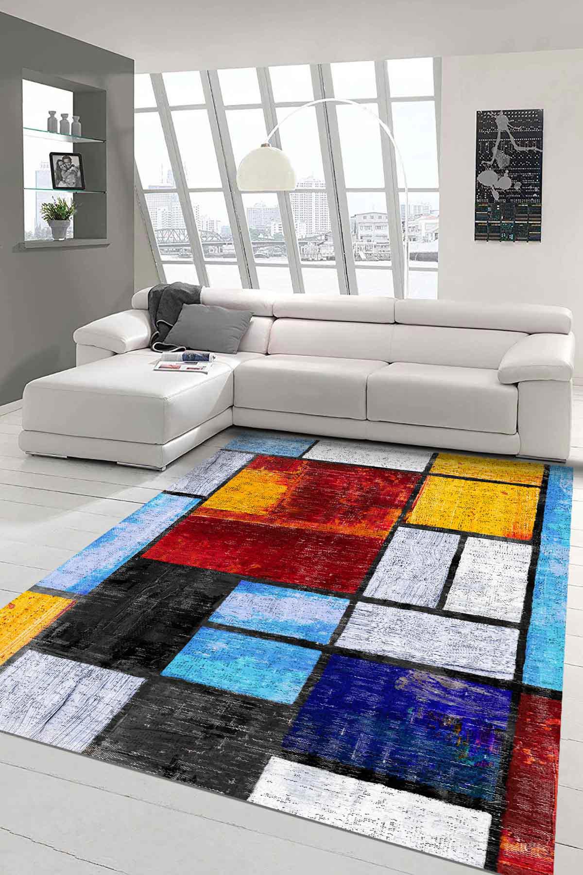 Latte Dizayn Asel Krem 0.5 mm Pamuk Yıkanabilir İnce Kaymaz Jüt Taban Dikdörtgen Makine Dokuma Salon Halısı 80x300 cm
