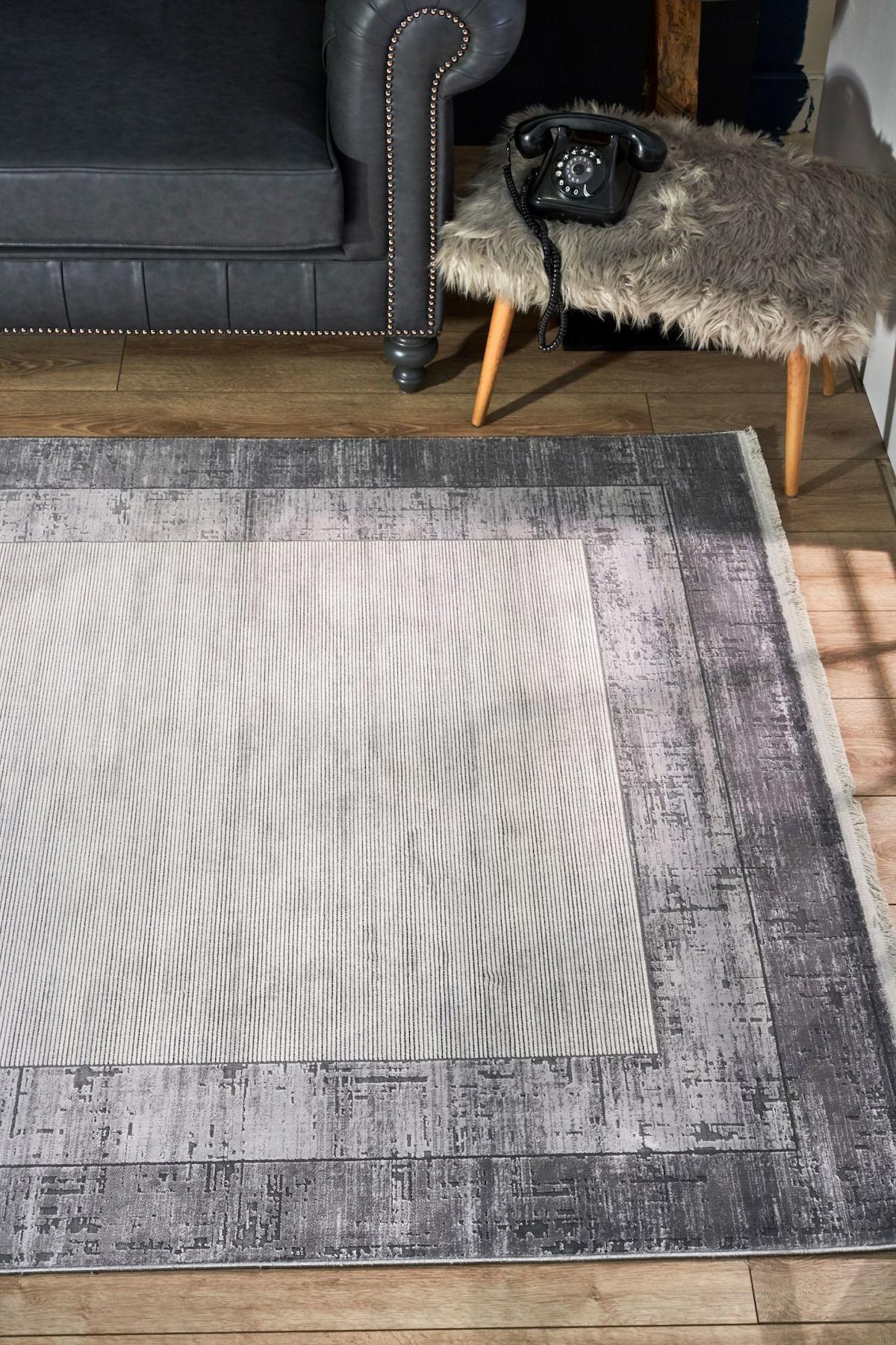Apex Serenity 7811 Çok Renkli Pamuk Yıkanabilir İnce Kaymaz Jüt Taban Dikdörtgen Makine Dokuma Salon Halısı 160x230 cm