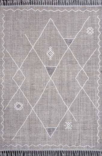 Kreasyon Halı History 9959 Gri 6 mm Polyester Yıkanabilir Kaymaz Taban Dikdörtgen Makine Dokuma Salon Halısı 100x150 cm