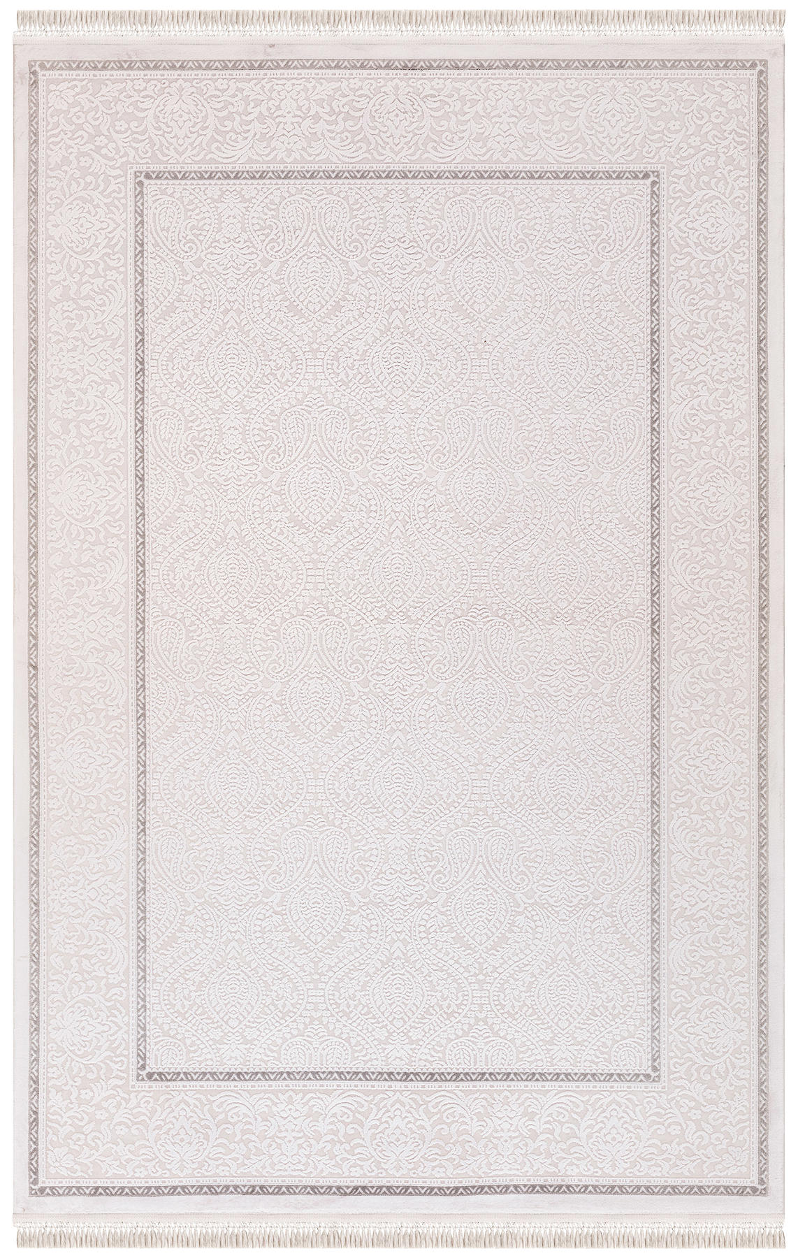 İpek Home Blossom 13556 Bej-Kahverengi 10 mm Bambu Toz Tutmaz Yıkanabilir Orta Kaymaz Jüt Taban Dikdörtgen Makine Dokuma Antre-Çocuk Odası-Salon-Yatak Odası Halısı 180x280 cm
