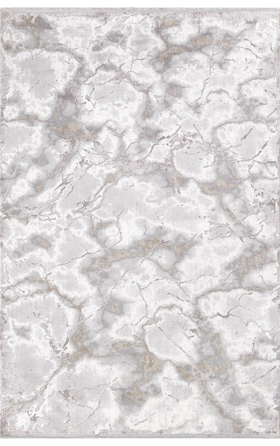 Padişah 31871 Gri 12 mm Akrilik Yıkanabilir İnce Kaymaz Dikdörtgen Makine Dokuma Salon Halısı 80x150 cm