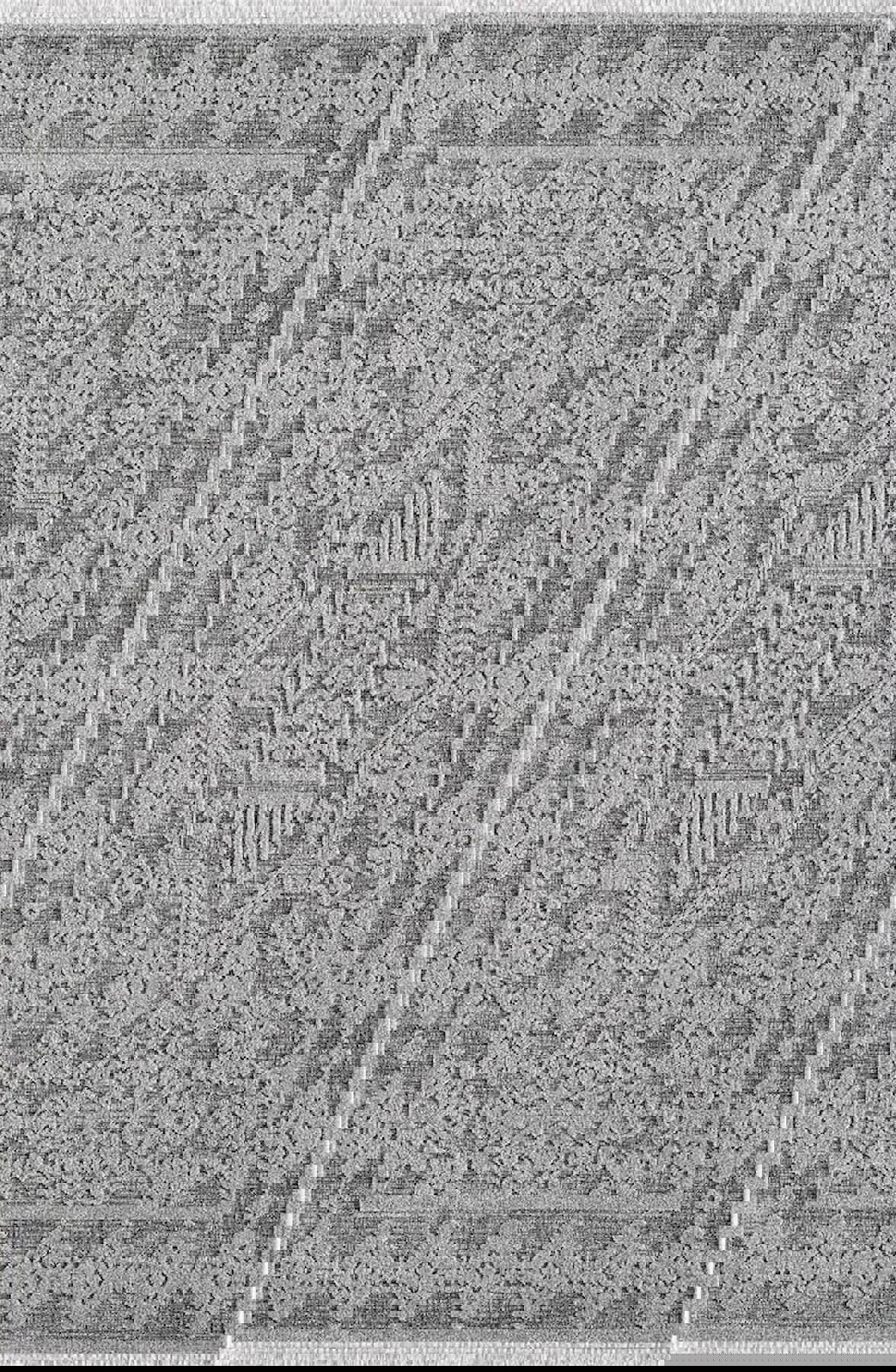 Pierre Cardin Greyna GN10B Gri 0.8 mm Akrilik Antibakteriyel Yıkanabilir İnce Kaymaz Dikdörtgen Makine Dokuma Salon Halısı 100x200 cm