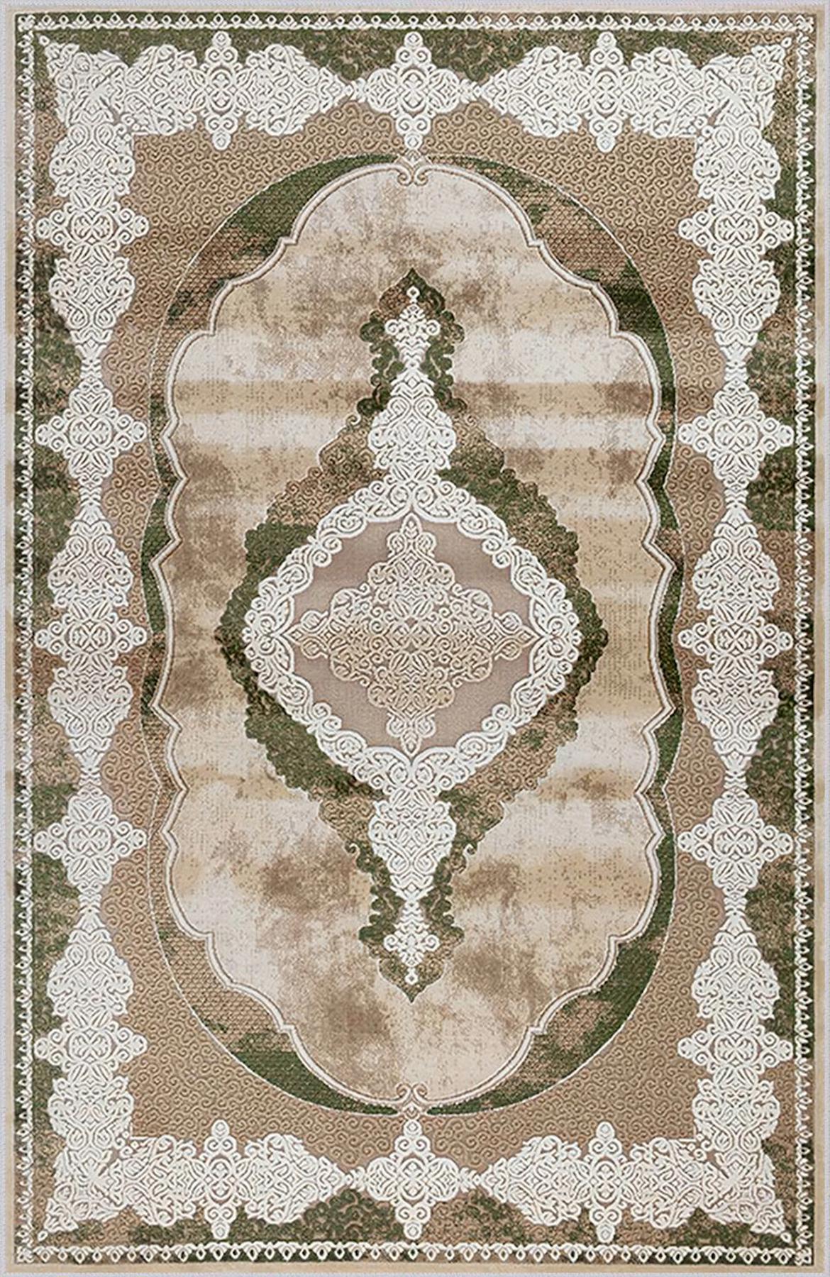 Rovigo Home RVG0773 Çok Renkli 8 mm Polyester Antibakteriyel-Leke Tutmaz-Toz Tutmaz Yıkanabilir İnce Kaymaz Dot Taban Dikdörtgen Makine Dokuma Salon Halısı 100x300 cm