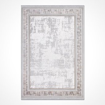 Crea Halı Valera 7816AK Krem 8 mm Akrilik Toz Tutmaz Yıkanabilir Orta Dikdörtgen Makine Dokuma Salon Halısı 120x180 cm