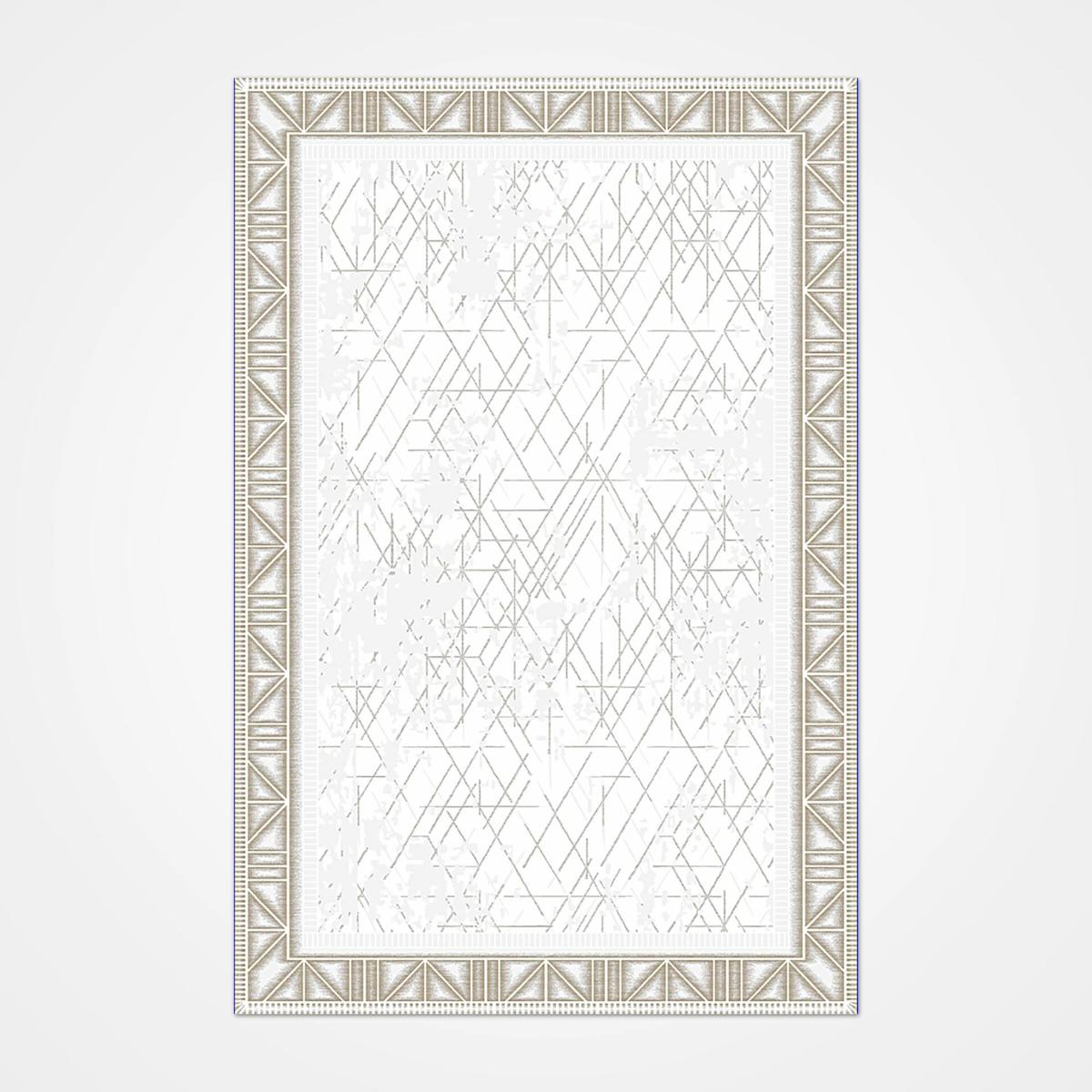 Crea Halı Safir 17305 Krem 6 mm Polyester Toz Tutmaz Yıkanabilir Orta Dikdörtgen Makine Dokuma Salon Halısı 200x300 cm
