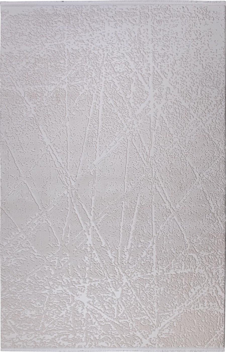 Kreasyon Halı Elkenz 7553 Bej 12 mm Akrilik Yıkanabilir Kalın Kaymaz Pamuk Taban Dikdörtgen Makine Dokuma Salon Halısı 100x200 cm