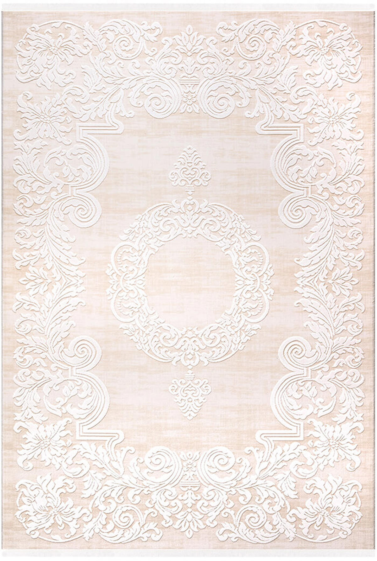 İpek Home Sardes 6462A Bej 10 mm Akrilik Yıkanabilir Orta Kaymaz Pamuk Taban Dikdörtgen Makine Dokuma Antre-Çocuk Odası-Salon-Yatak Odası Halısı 100x200 cm