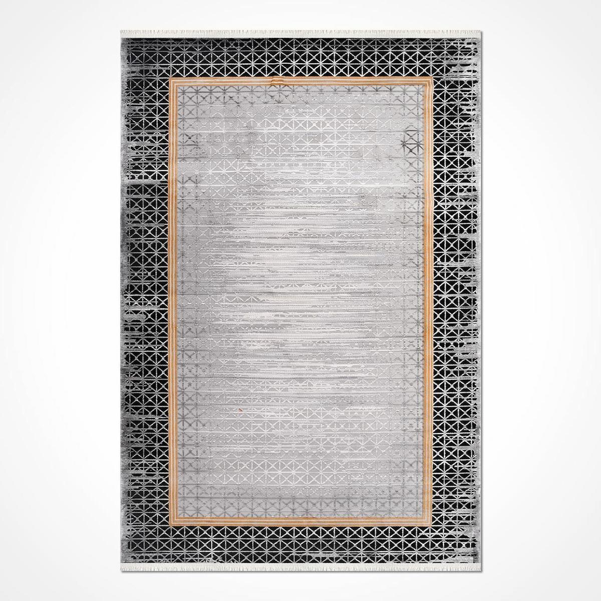 Crea Halı Kristal 18169 Krem 11 mm Akrilik Toz Tutmaz Yıkanabilir Orta Dikdörtgen Makine Dokuma Salon Halısı 80x100 cm