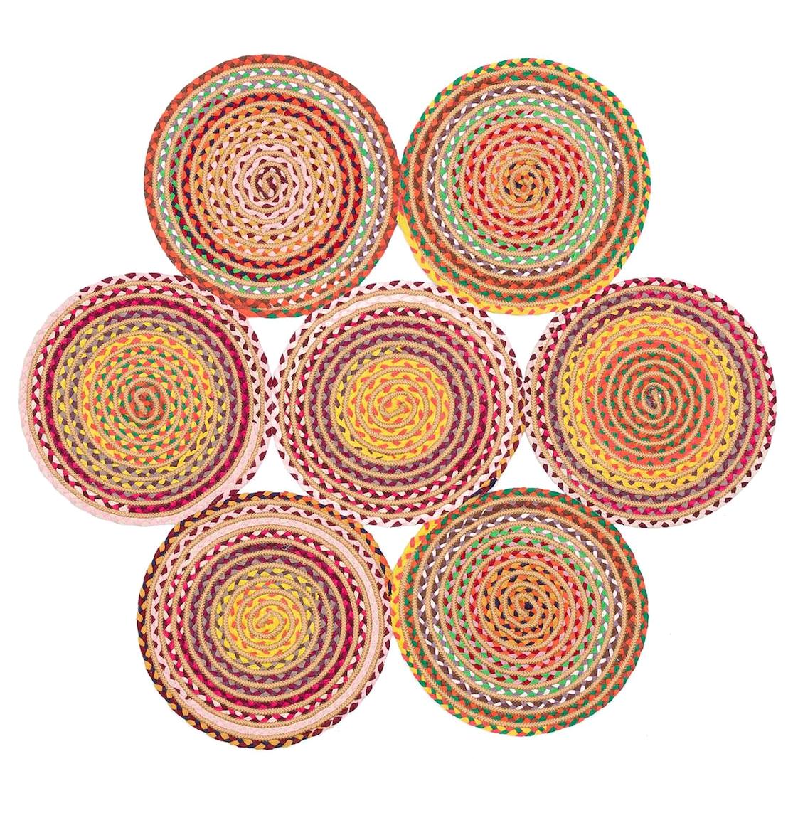 Eko Halı Patna PTN09 Krem 6 mm Pamuk Silinebilir Yıkanabilir Orta Kaymaz Jüt Taban Makine Dokuma Oturma Odası-Salon Halısı 200x290 cm