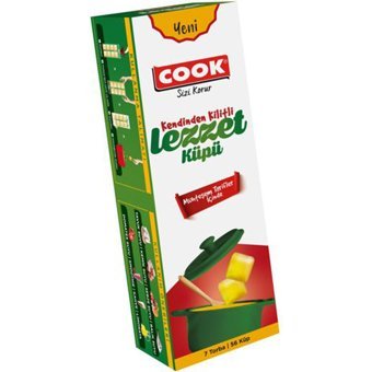 Cook Lezzet küpü Kilitli Buz Dolabı Poşeti 7 Adet