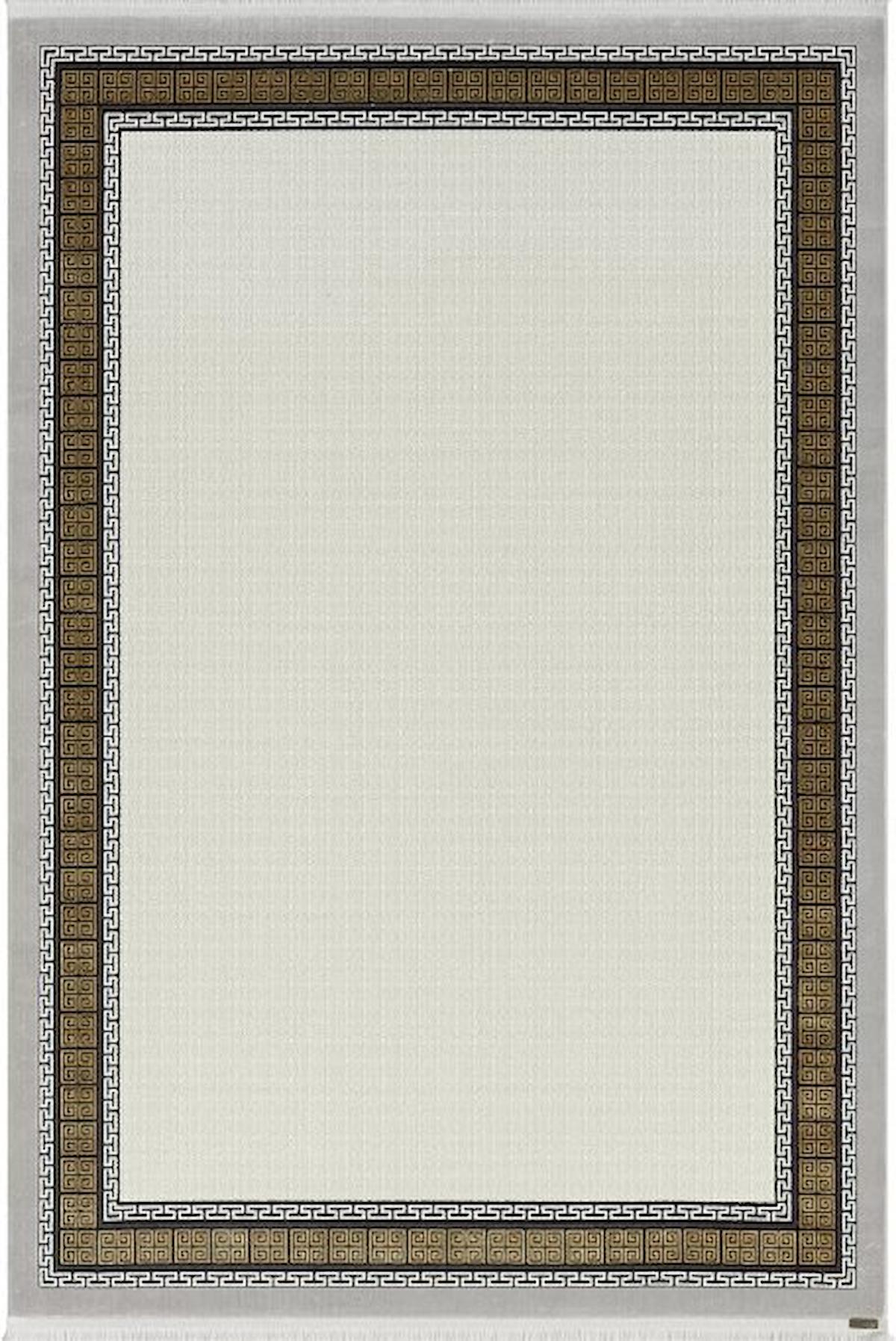 Karmen Halı Trend TR006S Bej-Kahverengi 0.8 mm Akrilik Yıkanabilir Dikdörtgen Makine Dokuma Halı 100x300 cm