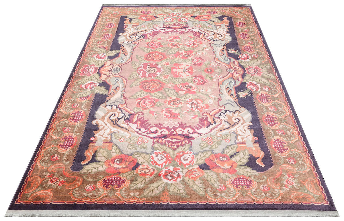 Eko Halı Krem Pamuk Yıkanabilir İnce Kaymaz Jüt Taban Dikdörtgen Makine Dokuma Salon Halısı 120x180 cm