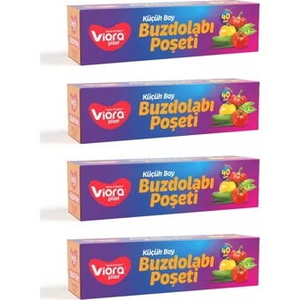 Viora Küçük Kilitli Buz Dolabı Poşeti 160 Adet